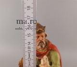 XL Marolin zu 17cm Figuren Heilige Drei Könige vor 1945 Weihnachten Kripp Paket