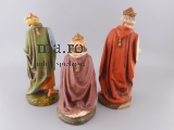 XL Marolin zu 17cm Figuren Heilige Drei Könige vor 1945 Weihnachten Kripp Paket