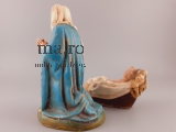 Marolin Figur Maria mit Jesus Kind Volkskunst Weihnachten Spielzeug antik RAR
