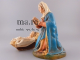 Marolin Figur Maria mit Jesus Kind Volkskunst Weihnachten Spielzeug antik RAR