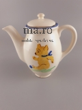 Puppengeschirr Milchkännchen Spielzeug Geschirr Puppe alt antik Bär Honigbär Ton