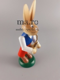Osterhase Holz Ostern Fest Frühling bunte Eier Deko Spielzeug Feiertage Vintage
