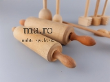 Puppenstube Konvolut Zubehör Holz Küche Geräte Nudelholz Klopfer Butterstampfer