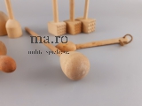 Puppenstube Konvolut Zubehör Holz Küche Geräte Nudelholz Klopfer Butterstampfer