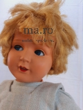 Puppe ROSCHI Doll Toy antik Spielzeug Rarität 55 cm Schlaf- Schelmenaugen