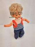 Puppe Z Gummi Toy Spielzeug Doll Schlafaugen 34cm Puppenstube original Kleidung