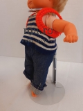 Puppe Z Gummi Toy Spielzeug Doll Schlafaugen 34cm Puppenstube original Kleidung