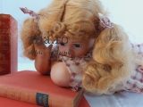Puppe Sammlerpuppe Doll Toy Spielzeug Porzellan 40cm Puppenstube Deko