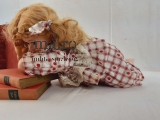 Puppe Sammlerpuppe Doll Toy Spielzeug Porzellan 40cm Puppenstube Deko