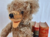 Teddy Bär teddy bear toy Spielzeug Glasaugen weich gestopft Zottelfell kuschelig