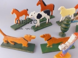 Flachfiguren Erzgebirge Holz Pappe Haus Bauernhof Tiere Konvolut