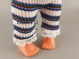 Puppe alt original Kleidung Spielzeug Toy Doll Gummi Plastik 25 cm