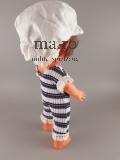 Puppe alt original Kleidung Spielzeug Toy Doll Gummi Plastik 25 cm