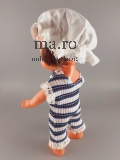 Puppe alt original Kleidung Spielzeug Toy Doll Gummi Plastik 25 cm