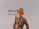 Elastolin Figur Soldat Franzose mit Degen Spielzeug Original Massefigur RAR